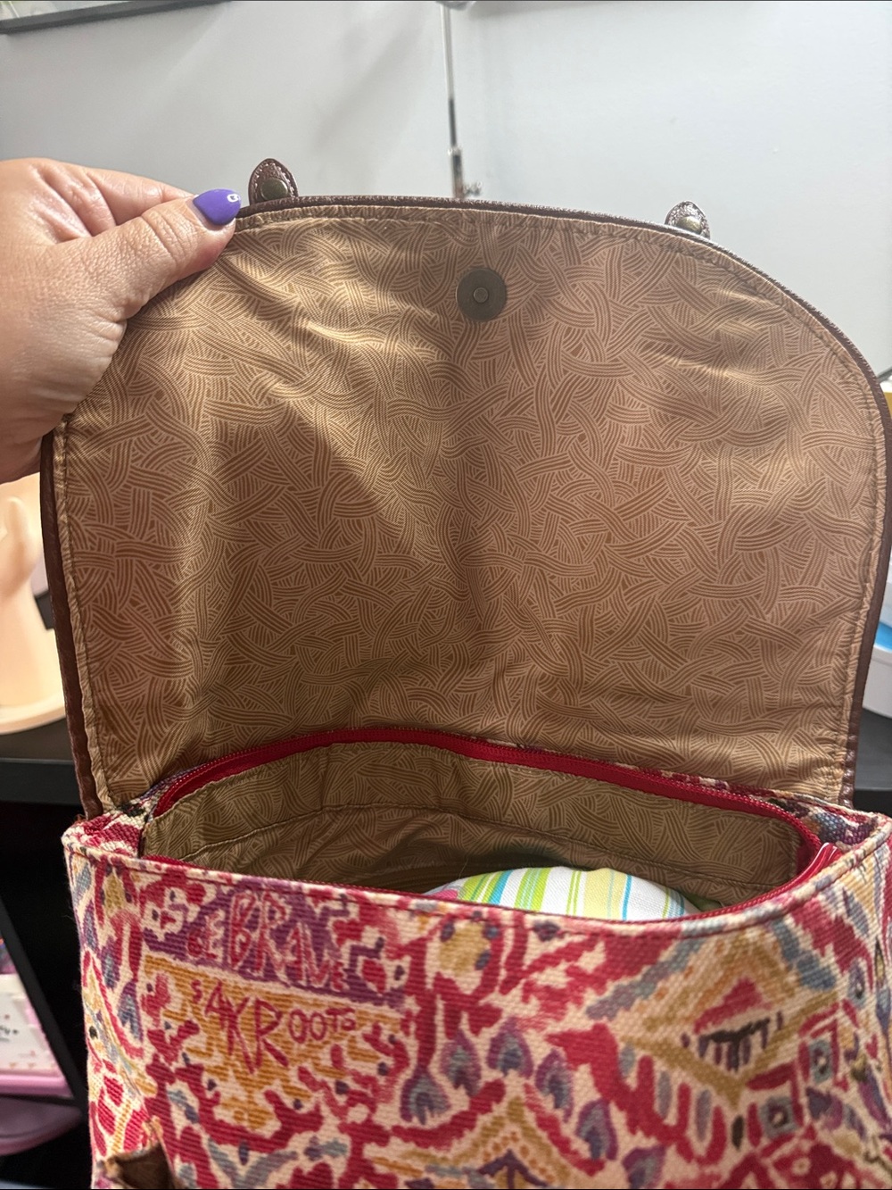 Sakroots Artistic Circle Convertible Flap Backpack - Picture 11 of 14